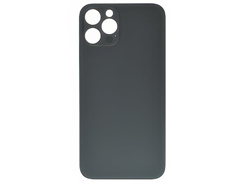 Vetrino Cover Batteria Nero vers. "Big Hole" (foro camere più grande dell'originale) per Apple iPhone 12 Pro Max