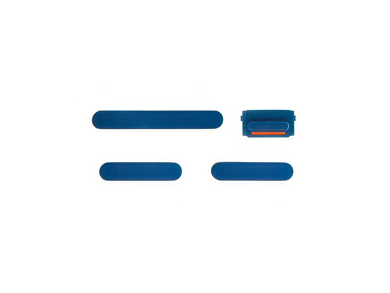 Set 4 Tasti esterni laterali completo Blu per Apple iPhone 13