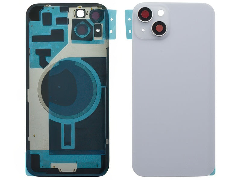 Cover Batteria Magnetica + Vetrino Camera Viola per Apple iPhone 14 Plus