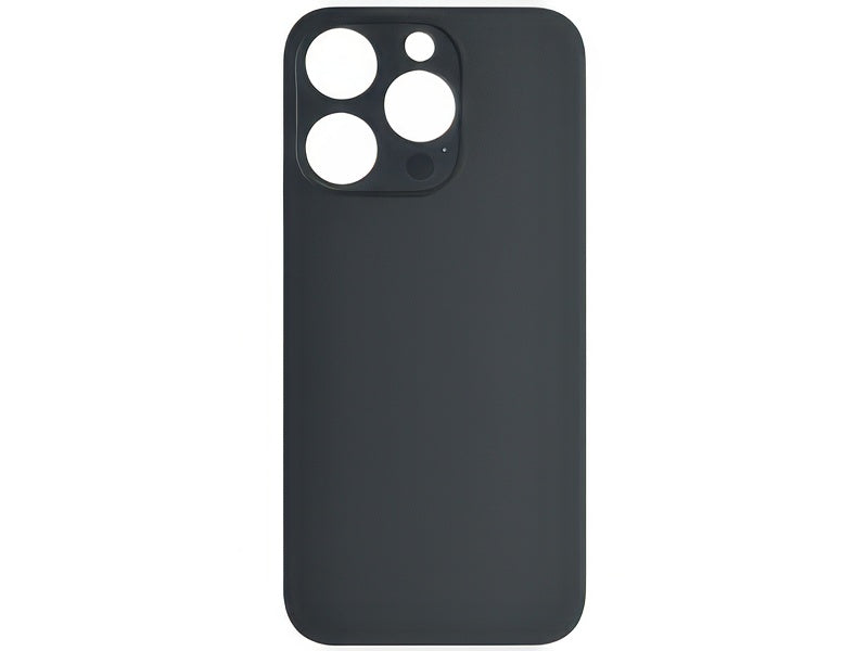Vetrino Cover Batteria Nero vers. "Big Hole" (foro camere più grande dell'originale) per Apple iPhone 14 Pro