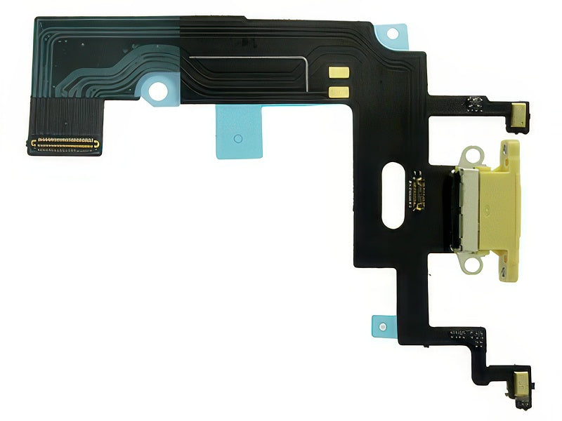 Flat cable + Connettore Ricarica + Microfono Oro senza logo per Apple iPhone Xr