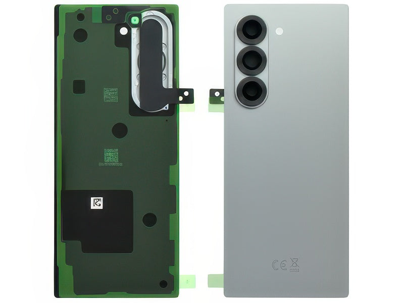 Cover Batteria + Vetrino Camera + Adesivi Silver Shadow per Samsung SM-F956 Galaxy Z Fold6