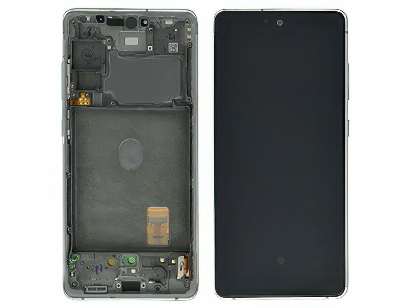 Lcd + Touchscreen + Frame + Tasti Laterali Cloud White per Samsung SM-G780G Galaxy S20 FE