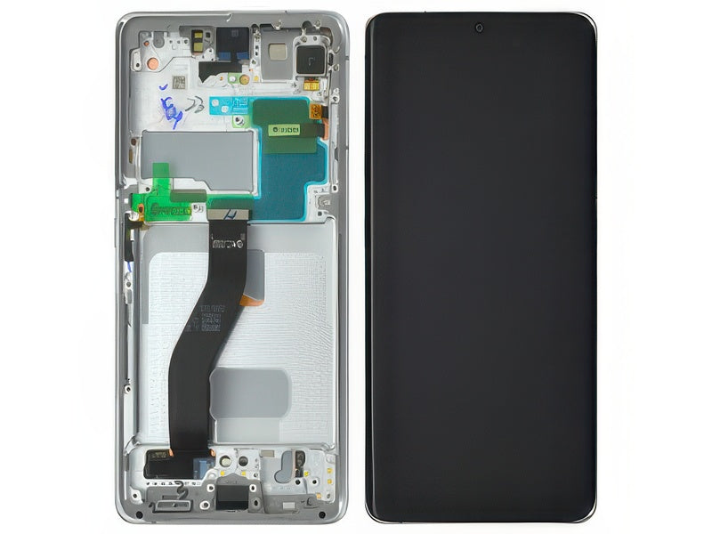 Display Lcd Soft Oled Phantom Silver con Frame Qualità Eccelsa per Samsung SM-G998 Galaxy S21 Ultra 5G