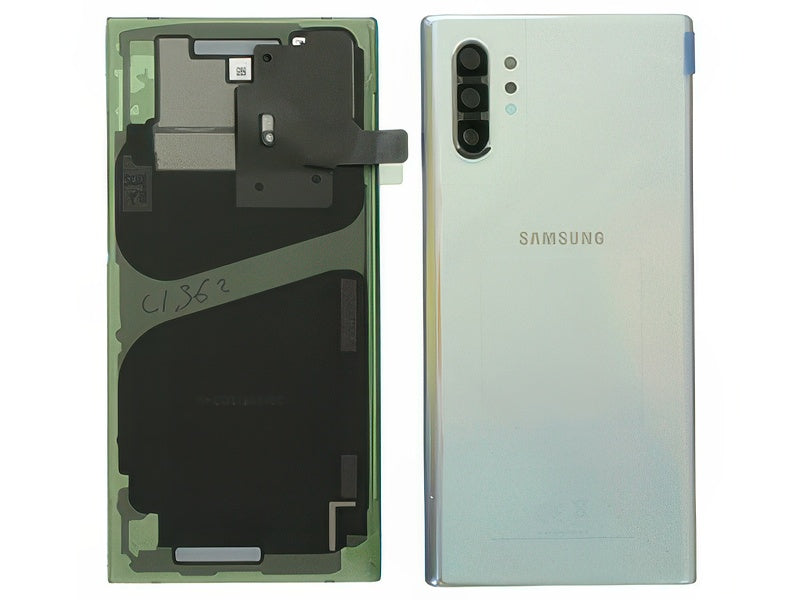 Cover Batteria in vetro + Vetrino Camera + Adesivi Aura Glow per Samsung SM-N975 Galaxy Note 10+