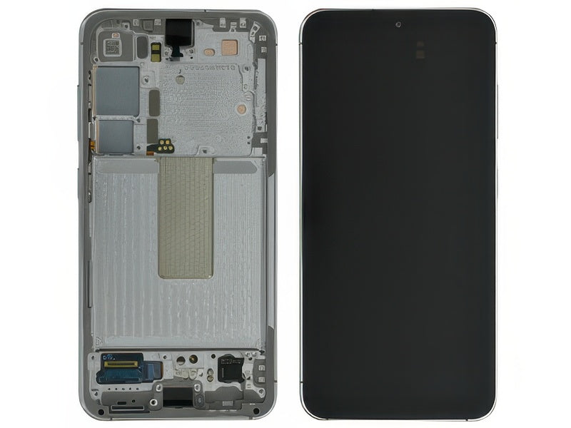 Lcd + Touchscreen + Frame + Tasti Laterali Lime per Samsung SM-S911 Galaxy S23