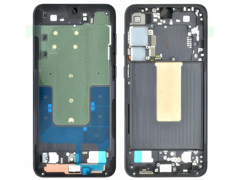 Guscio frontale + Frame Supporto Lcd + Tasti Laterali Phantom Black per Samsung SM-S916 Galaxy S23+