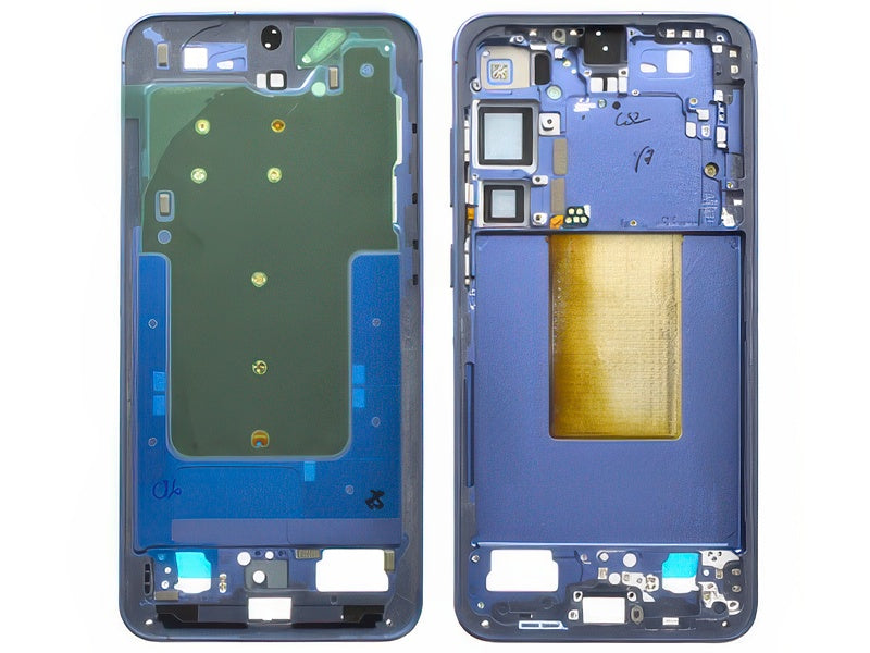 Guscio frontale + Frame Supporto LCD e Touchscreen + Tasti Laterali Cobalt Violet per Samsung SM-S926 Galaxy S24+ 5G