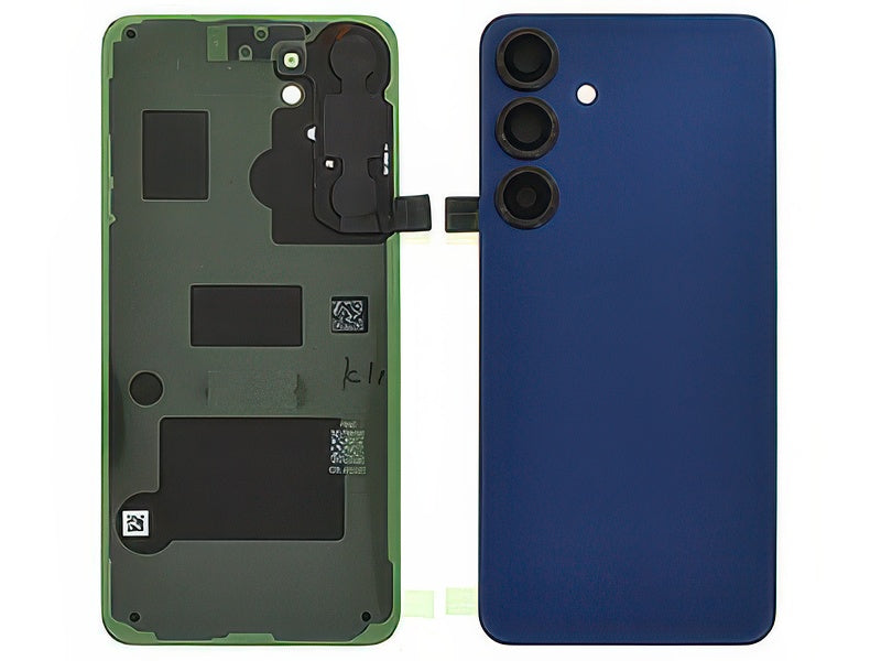 Cover Batteria + Vetrino Camera + Adesivi Navy per Samsung SM-S936 Galaxy S25 +