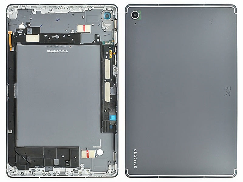 Cover Batteria +Tasti Laterali + Vetrino Camera Grigio per Samsung SM-X510 Galaxy Tab S10 FE (Wi-Fi)