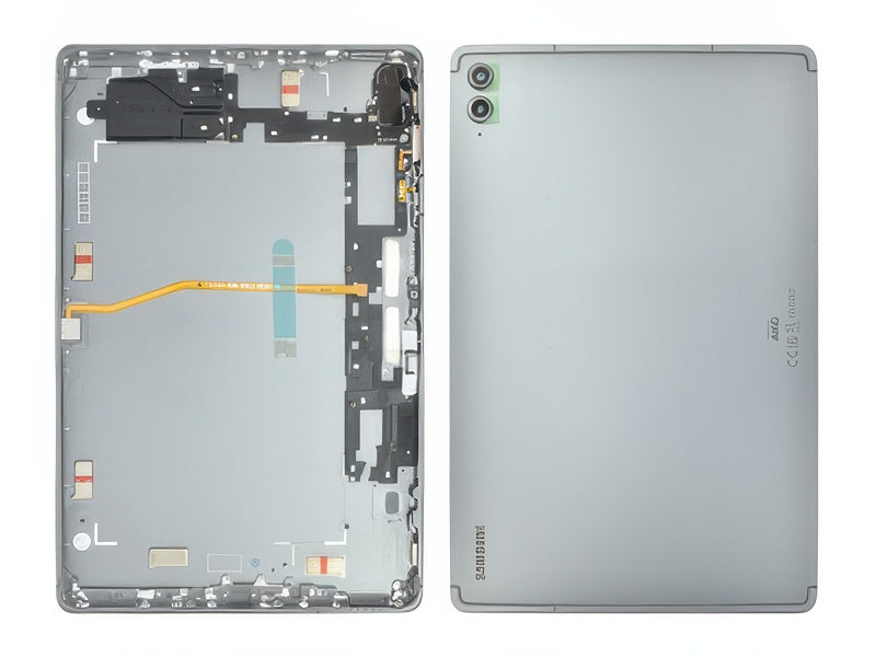 Cover Batteria +Tasti Laterali + Vetrino Camera Grigio per Samsung SM-X616 Galaxy Tab S9 FE+ (5G)