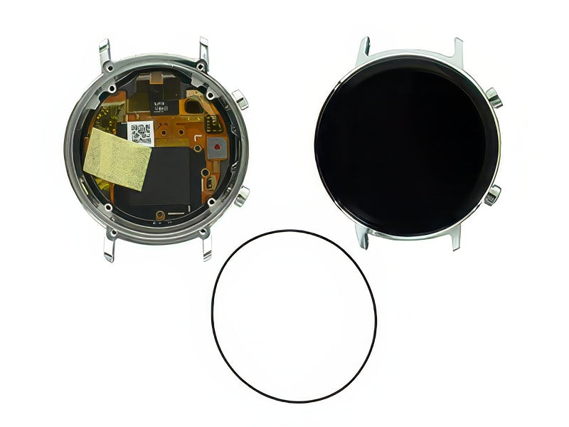 Lcd + Touchscreen + Tasti + Cassa Completo Gravel Beige "Cassa 42 mm" per Huawei Watch GT 2