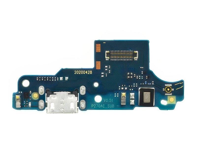 Sub Board + Plug In + Microfono per Motorola Moto E7 Plus - Originale Service Pack