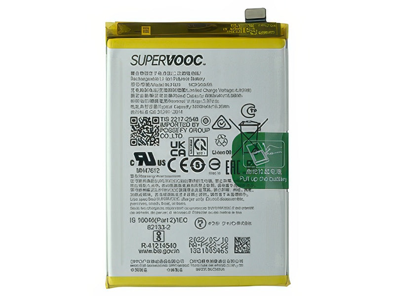 BLP923 Batteria 5000 mAh Li-Ion + Adesivo per Oppo A57s