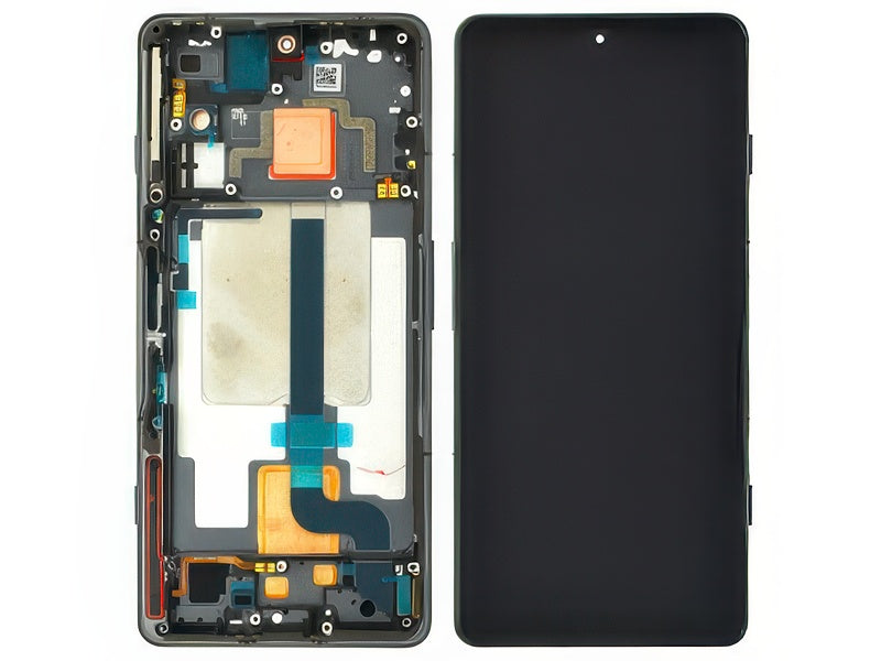 Lcd + Touchscreen + Frame + Tasti Laterali Cyber Giallo per Xiaomi Poco F4 GT