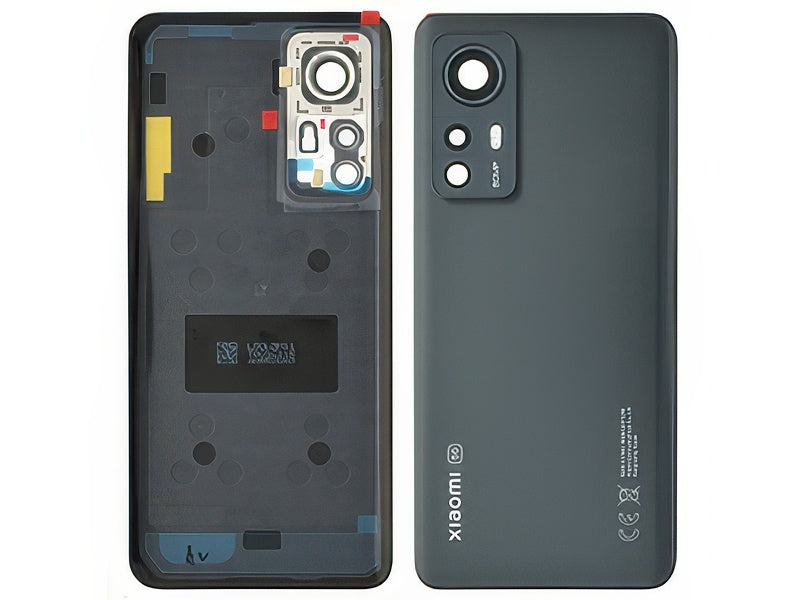 Cover Batteria + Vetrino Camera + Adesivi Grigio per Xiaomi 12