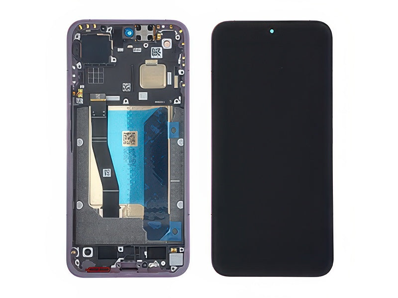 Lcd + Touch Screen + Frame + Tasti Laterali Viola per Xiaomi 17T Pro 5G