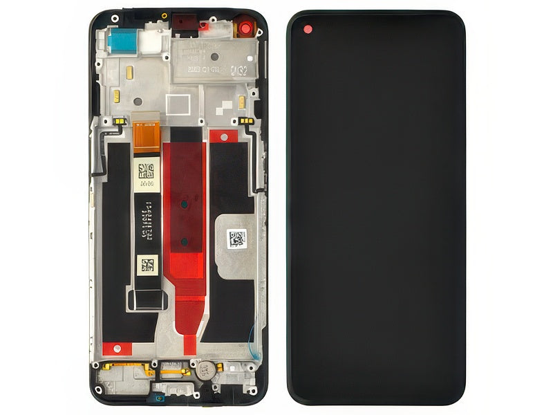 Lcd + Touchscreen + Frame + Switch Tasti Laterali Nero per realme 8 5G