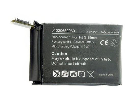 Batteria 203 mAh qualità Premium Smart per Apple Watch 38mm 1a Gen A1553