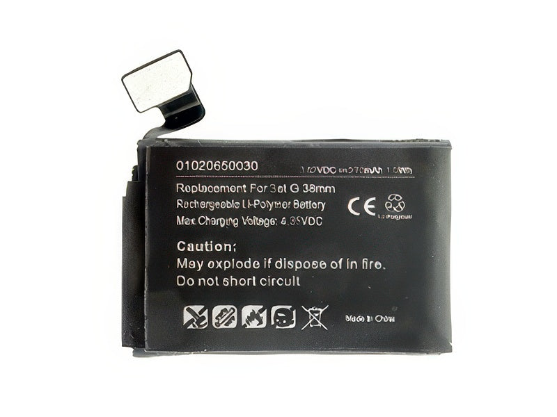 Batteria 270 mAh qualità Premium Smart per Apple Watch 38mm. Serie 3 A1858-A1860