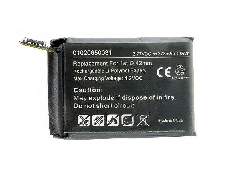 Batteria 273 mAh qualità Premium Smart per Apple Watch 42mm. 1a Gen A1554