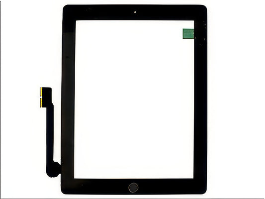 Touchscreen + Biadesivo + switch + frame camera con Tasto Home Ottima qualità Nero per Apple iPad 3 / iPad New Model n: A1416-A1430