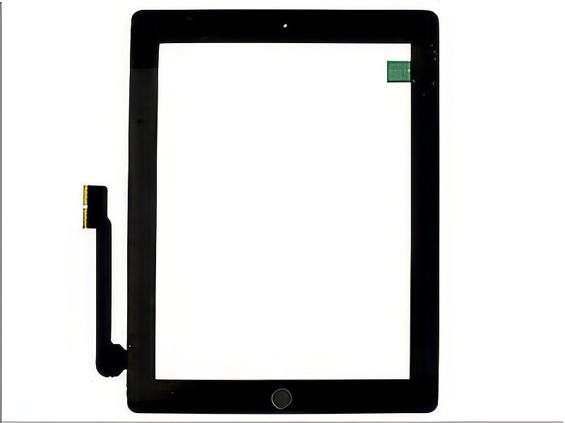 Touchscreen + Biadesivo + switch + frame camera con Tasto Home, Alta qualità Nero per Apple iPad 3 / iPad New Model n: A1416-A1430