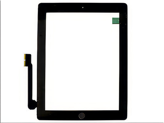 Touchscreen + Biadesivo + switch + frame camera con Tasto Home, Alta qualità Nero per Apple iPad 3 / iPad New Model n: A1416-A1430