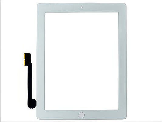 Touchscreen + Biadesivo + switch + frame camera con Tasto Home, Ottima qualità Bianco per Apple iPad 3 / iPad New Model n: A1416-A1430