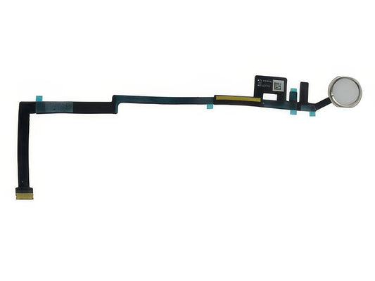 Tasto Joystick Esterno + Flat Cable ottima qualità Bianco - No Lettore d'Impronta per Apple iPad 5a Generazione Model n: A1822-A1823