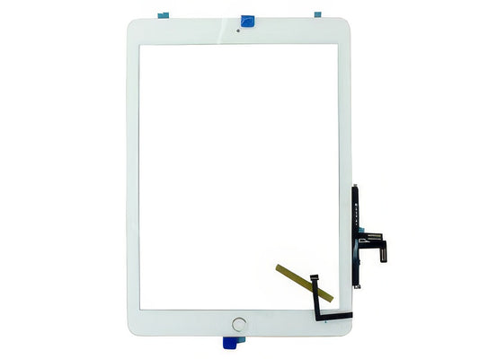 Touchscreen + Biadesivo + Tasto Home + Frame Camera Ottima qualità Bianco per Apple iPad 5a Generazione Model n: A1822-A1823