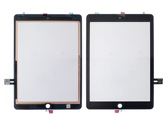Touch screen + Adesivo qualità Premium Nero per Apple iPad 6a Generazione Model n: A1893-A1954