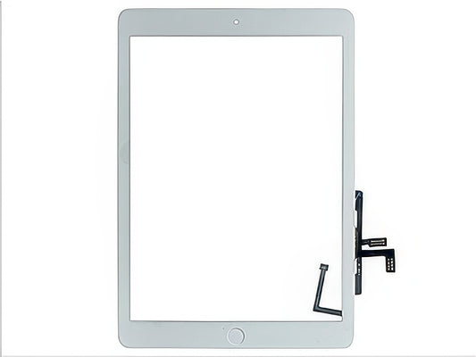 Touchscreen + Biadesivo + switch + frame con Tasto Home Buona qualità Bianco per Apple iPad Air Model n: A1474-A1475-A1476