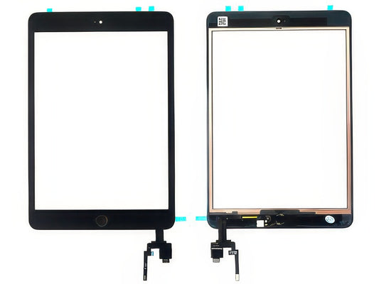 Touchscreen + Biadesivo + Switch + Frame + Tasto Home Qualità Eccelsa Nero per Apple iPad Mini 3 Model n: A1599-A1600