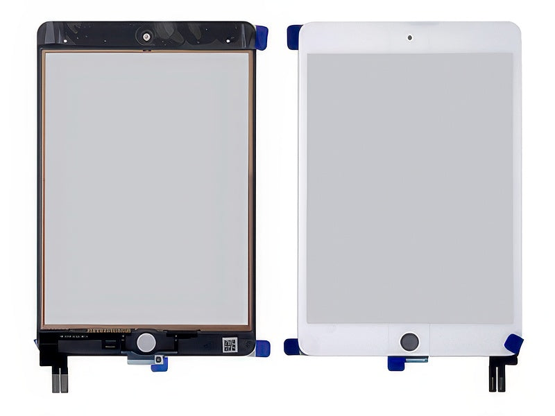 Touch screen + Flat Cable Alta qualità Bianco - Montaggio Complesso per Apple iPad Mini 5a Generazione Model n: A2124-A2125-A2126-A2133