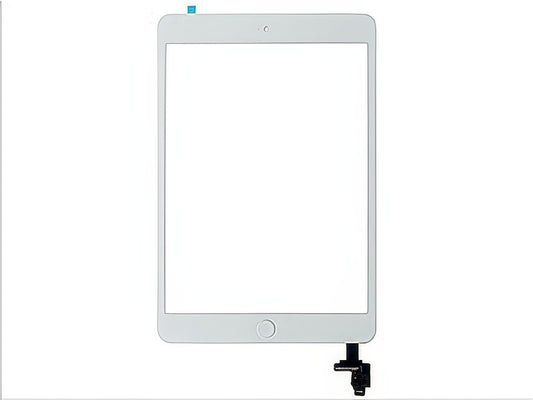 Touch screen + Flat Con Tasto Home Qualità Ottima Bianco per Apple iPad Mini Retina Model n: A1489-A1490-A1491