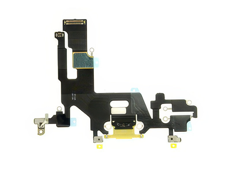 Flat cable + Connettore Ricarica + Microfono Giallo senza logo per Apple iPhone 11