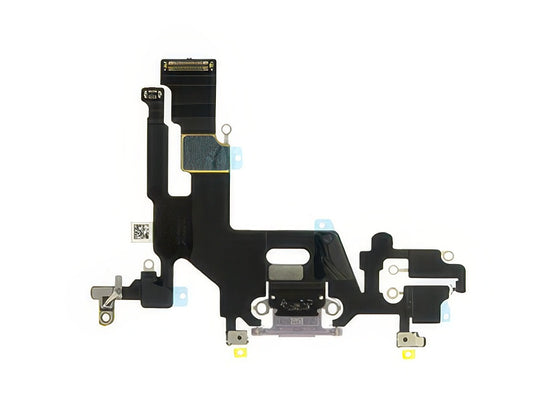 Flat cable + Connettore Ricarica + Microfono Viola senza logo per Apple iPhone 11