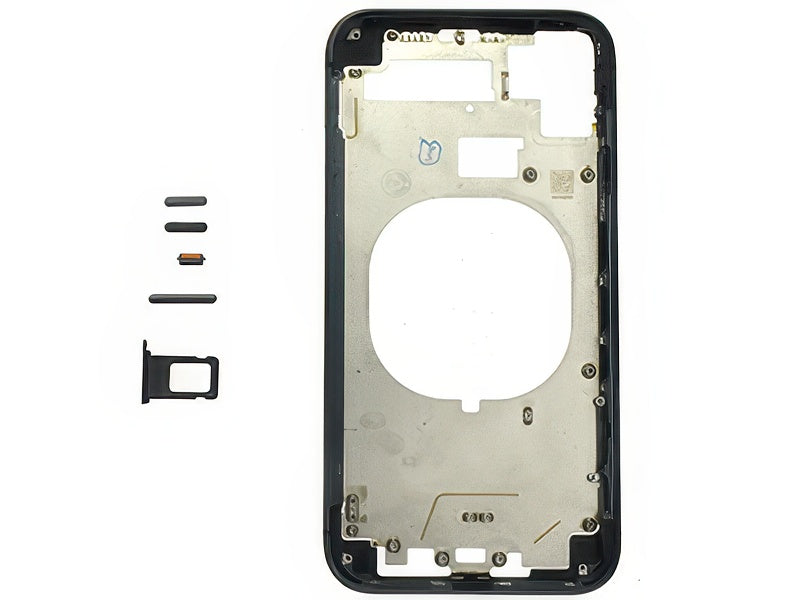 Frame in metallo +Tasti Laterali + Sportellino Sim Nero per Apple iPhone 11