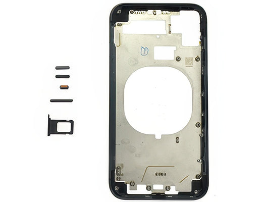 Frame in metallo +Tasti Laterali + Sportellino Sim Nero per Apple iPhone 11