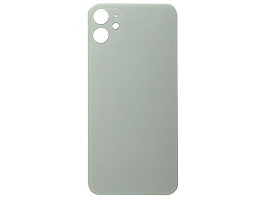 Vetrino Cover Batteria Bianco vers. "Big Hole" (foro camere più grande dell'originale) per Apple iPhone 11