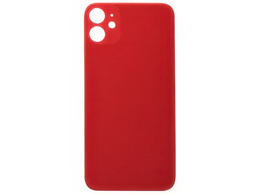Vetrino Cover Batteria Rosso vers. "Big Hole" (foro camere più grande dell'originale) per Apple iPhone 11