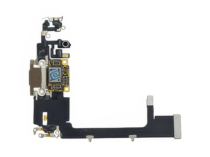 Flat Cable + Connettore Ricarica + Microfono + IC Oro senza logo per Apple iPhone 11 Pro