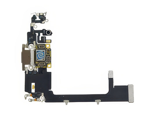 Flat Cable + Connettore Ricarica + Microfono + IC Oro senza logo per Apple iPhone 11 Pro