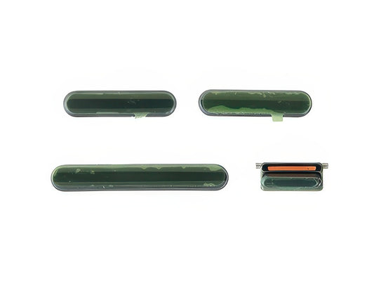 Set 4 Tasti esterni laterali completo Verde per Apple iPhone 11 Pro