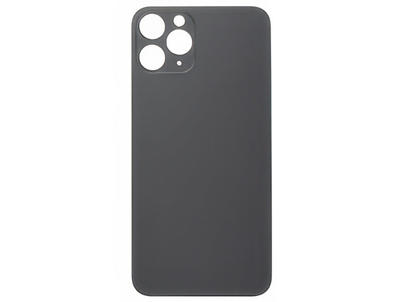 Vetrino Cover Batteria Nero vers. "Big Hole" (foro camere più grande dell'originale) per Apple iPhone 11 Pro
