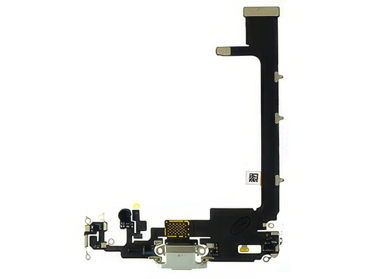 Flat Cable + Connettore Ricarica + Microfono Bianco senza logo per Apple iPhone 11 Pro Max