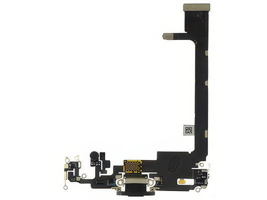 Flat Cable + Connettore Ricarica + Microfono Nero senza logo per Apple iPhone 11 Pro Max