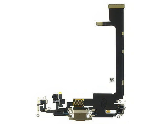 Flat Cable + Connettore Ricarica + Microfono Oro senza logo per Apple iPhone 11 Pro Max