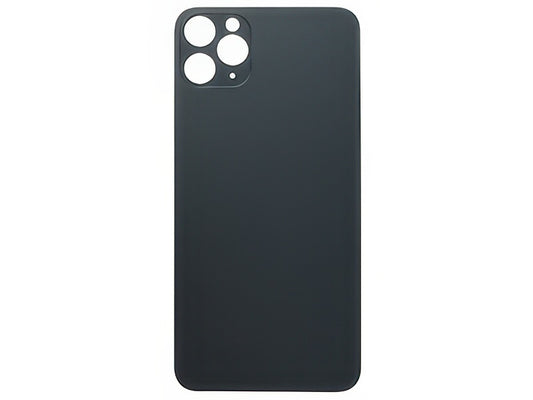Vetrino Cover Batteria Nero vers. "Big Hole" (foro camere più grande dell'originale) per Apple iPhone 11 Pro Max